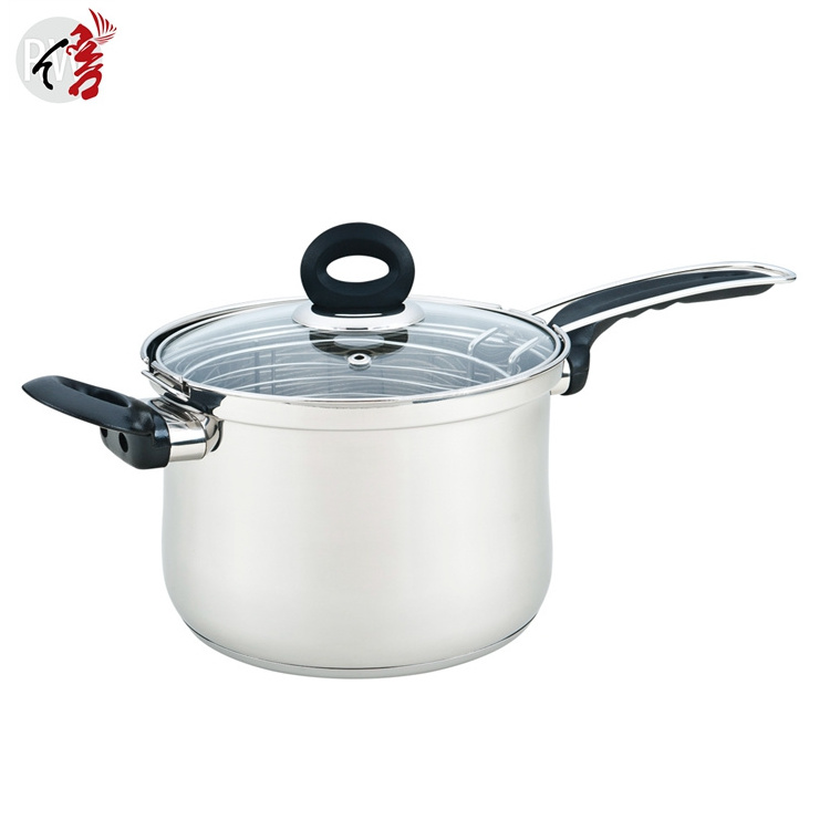 realwin stainless steel cookware 3.65 quart cooking fish and chips commercial deep fryers pot set