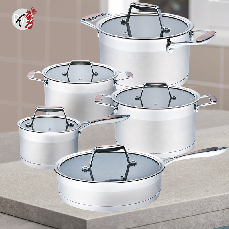 kitchen accessories cooking sets nonstick cookware pots and pans set stainless steel sauce pan frying pan casserole set