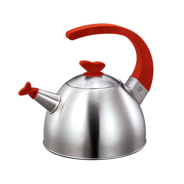 butterfly shape knob 304 stainless steel kettle arab whistling tea kettle