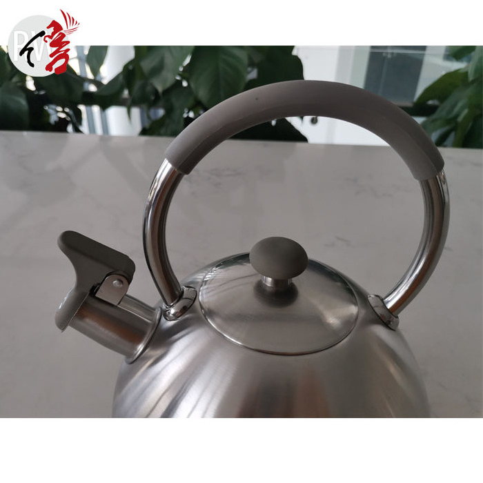 Realwin Tea Kettle Kitchenware Stainless Steel High Quality SS Grey Whistling Kettles