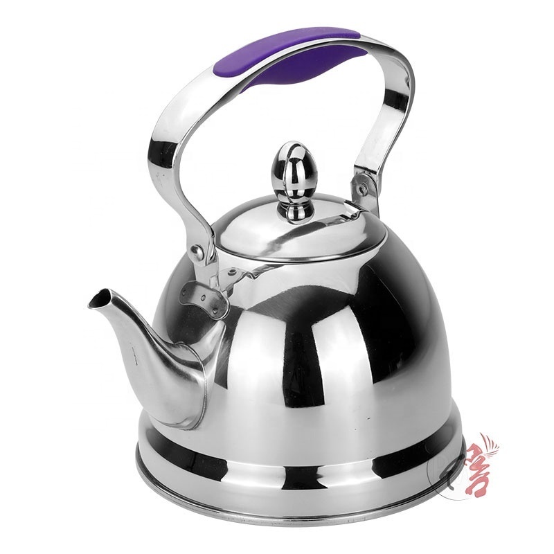 Wholesale kitchenware customized logo gas stove tea pot kettle stainless steel whistling kettle for home