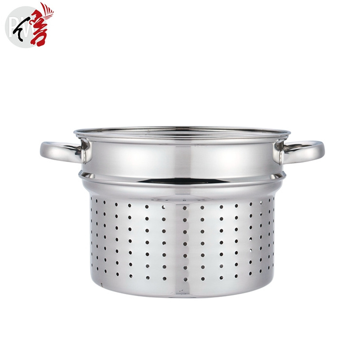 realwin kitchen cooking pot set 8.5 quart stainless steel pasta pot with strainer