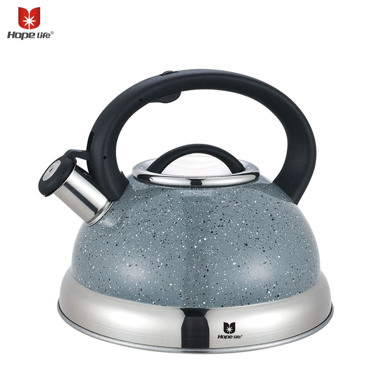 marable coating stainless steel whistling tea kettle for home kitchen appliances