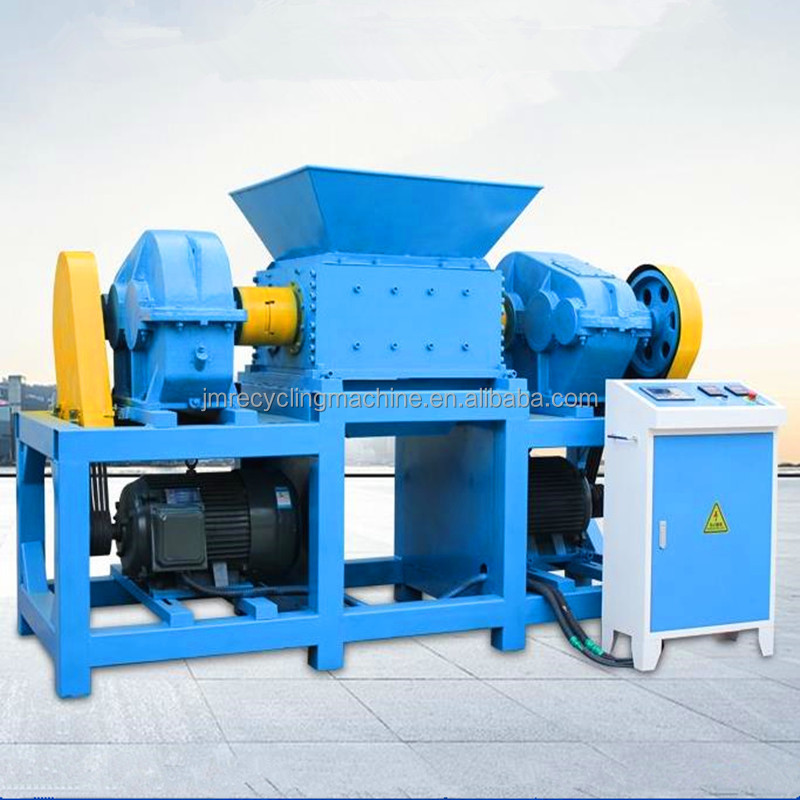 High Output Double Shaft Organic Biomass Waste Coconut Shell Shredder For Recycling