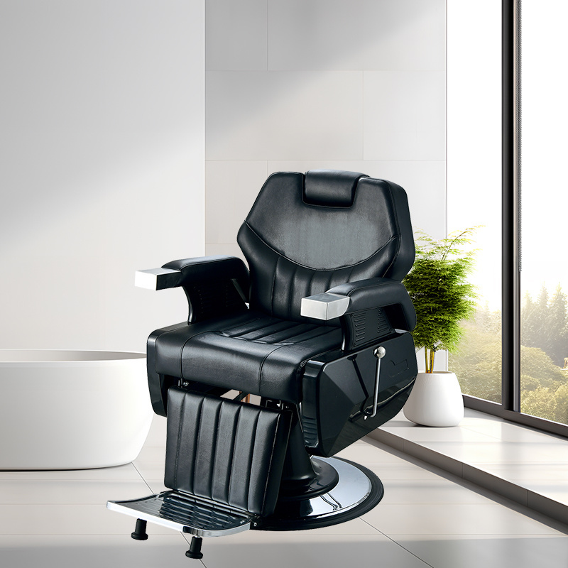 Fashionable Cheap reclining hydraulic pump salon barber chair modern black hairdresser Lift chair styling chair