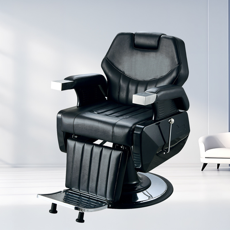 Fashionable Cheap reclining hydraulic pump salon barber chair modern black hairdresser Lift chair styling chair