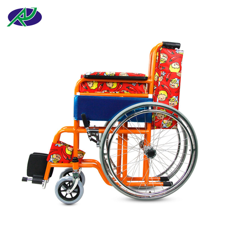 handicapped wheelchair with color seat for child