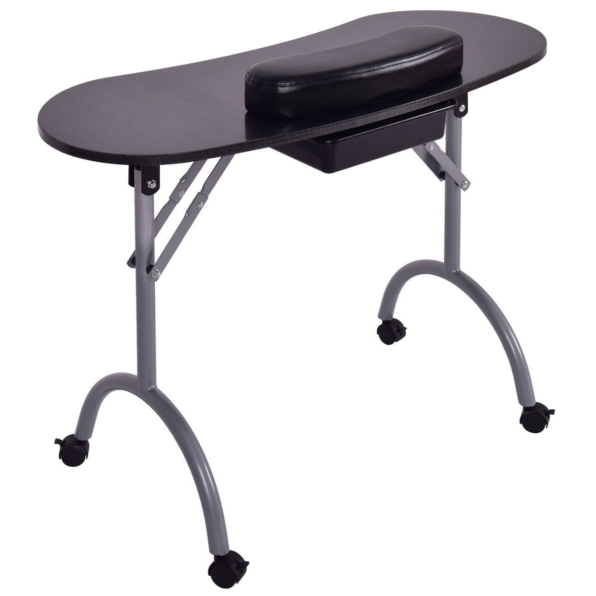 Latest folding portable used manicure table / desk nail table / desk with collected fan for hot sale