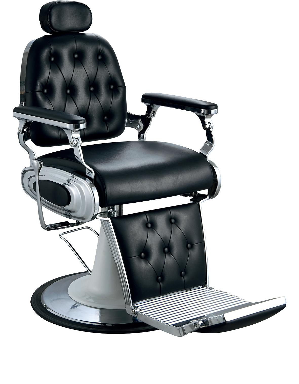 High Quality Black Plant dermis Vintage Adjustable Seat Hair Beauty Salon Barber Chair For Barbershop