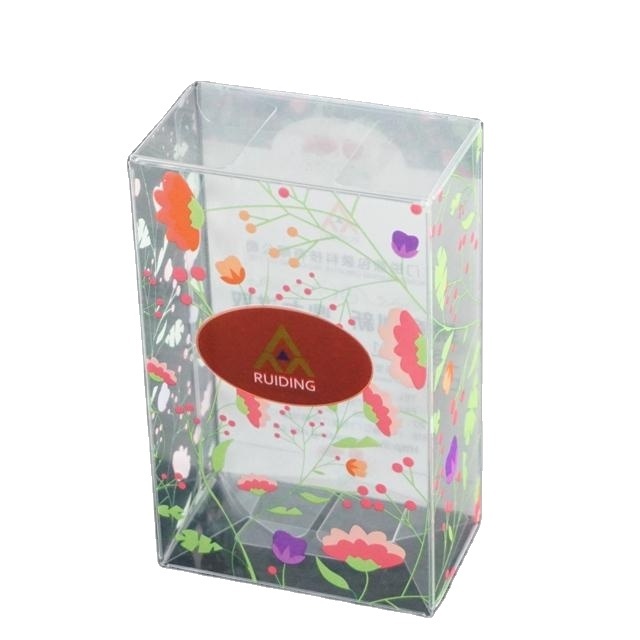 ISO 9001 custom clear hard plastic toy box packaging, color PET RPET acetate box for cosmetic, plastic favor box