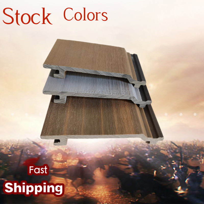 Easy Install Outdoor Cladding Wood Plastic Composite Cladding Fluted Exterior WPC Wall Panel