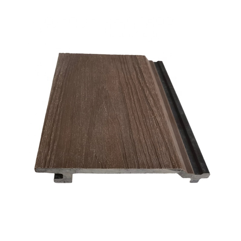 Easy Install Outdoor Cladding Wood Plastic Composite Cladding Fluted Exterior WPC Wall Panel