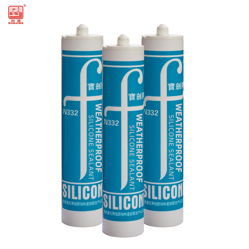 Runjing stainless steel 590ml excellent adhesion silicone adhesive sikaflex sealant