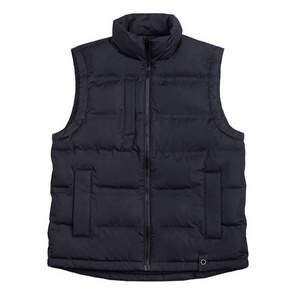 Fashion Outer Wear Winter Sleeveless Vest Cotton Waistcoats Quilted Thicken Padded Men Custom Puffer Vest