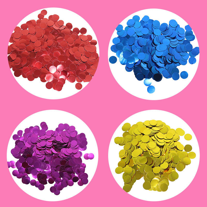 1cm 1.5cm Round PET Balloon Glitter BoBo Ball Filler 500g/bag Transparent Balloon Foil Paper Confetti Wholesale