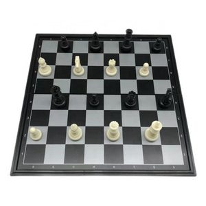 Outdoor Portable Large Plastic Chess Pieces Vinyl Folding Magnetic Chess Board on Sale