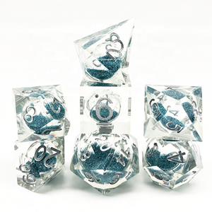 Custom polyhedron 20 sided 6-sided resin charms 10 000 1000 exclusive volvo dice 16mm d6 supplier