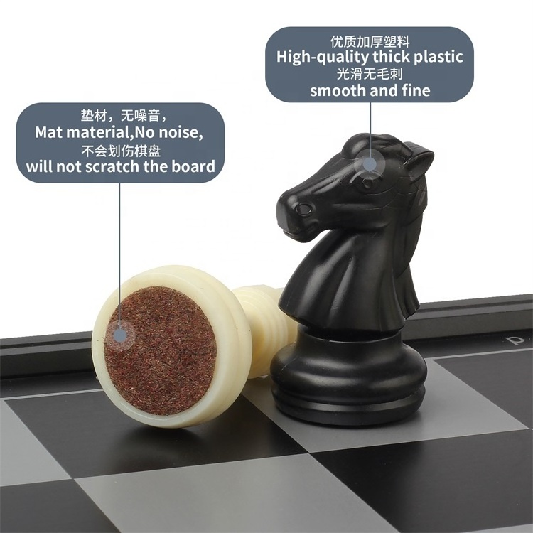 Outdoor Portable Large Plastic Chess Pieces Vinyl Folding Magnetic Chess Board on Sale