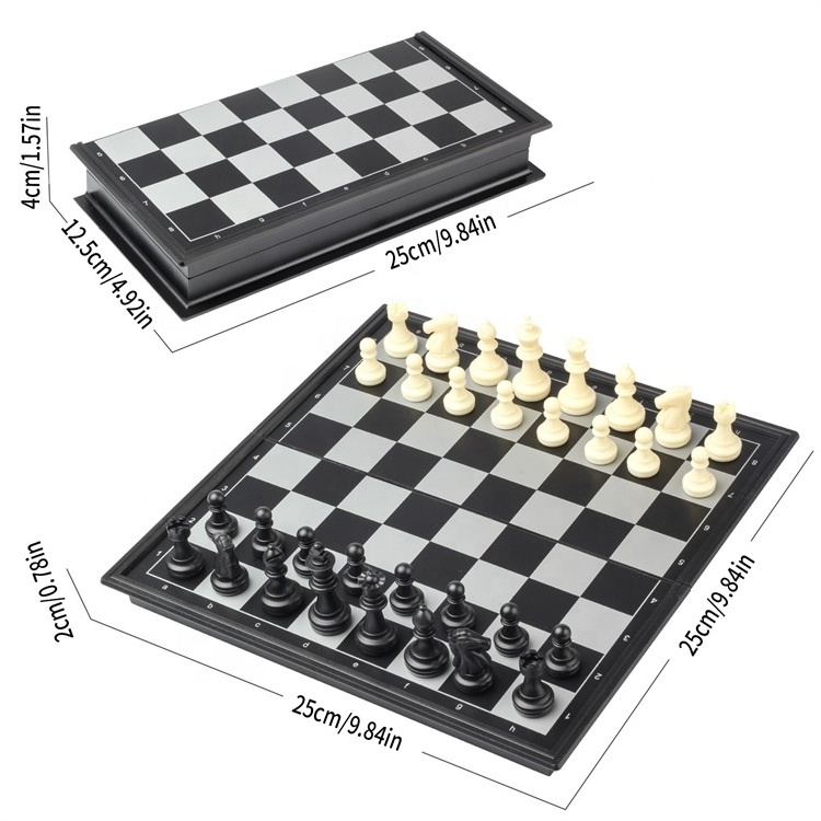 Outdoor Portable Large Plastic Chess Pieces Vinyl Folding Magnetic Chess Board on Sale