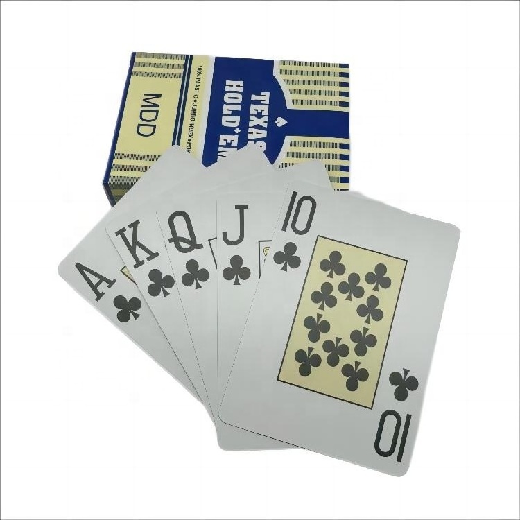 Factory Wholesale Waterproof PVC Plastic Adult Playing Cards for Drinking Card Game