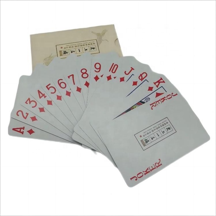 Cheap Price 320gsm Blue Core Paper Marked Playing Cards with Your Own Logo Design