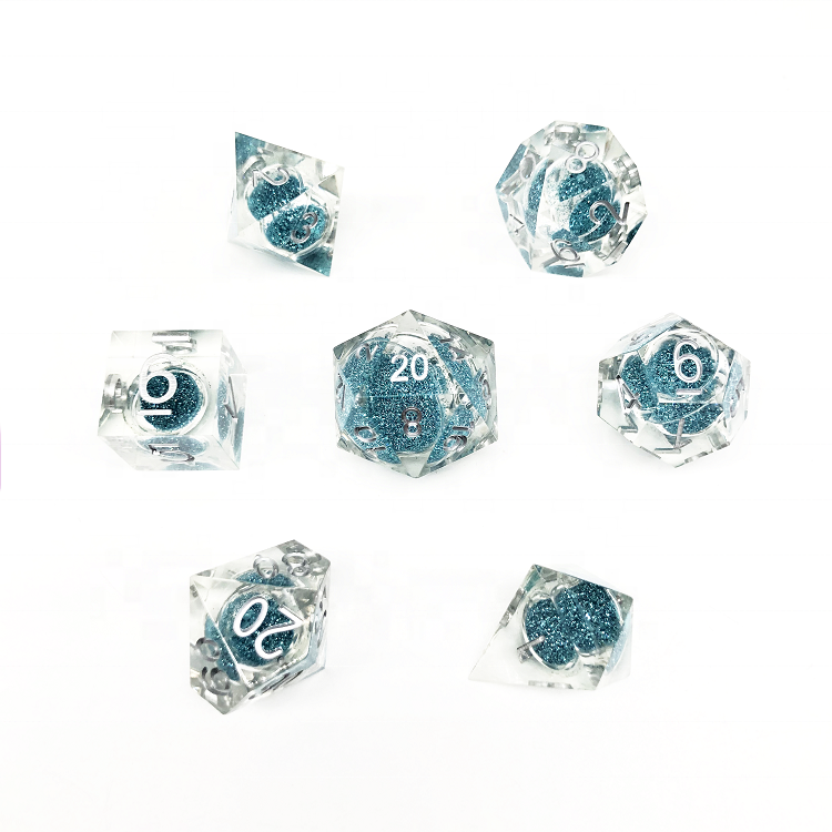 Custom polyhedron 20 sided 6-sided resin charms 10 000 1000 exclusive volvo dice 16mm d6 supplier