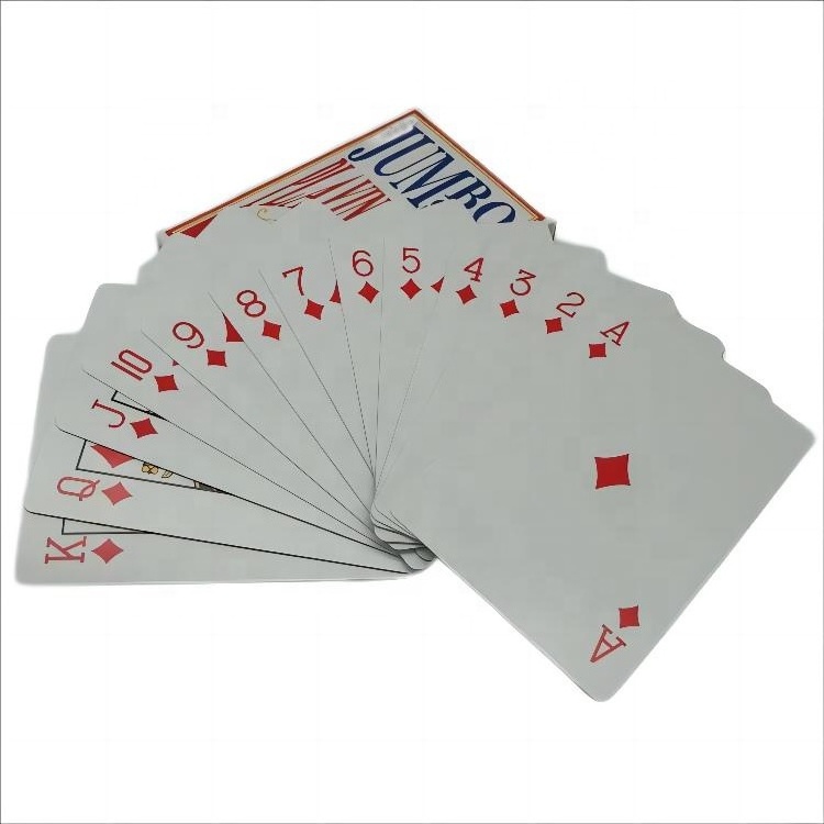 83*122mm Custom Printing Game Card 280gsm Blue Core Paper Playing Cards for Casino