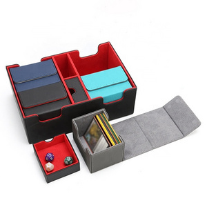 Fashion multifunction card storage box big custom deck box for trading card