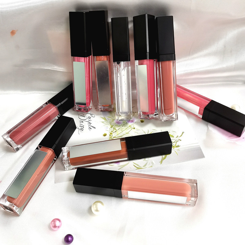 New Arrival Private Label Vegan Glossy Lipgloss Wholesale Led Light With Mirror Lip Gloss