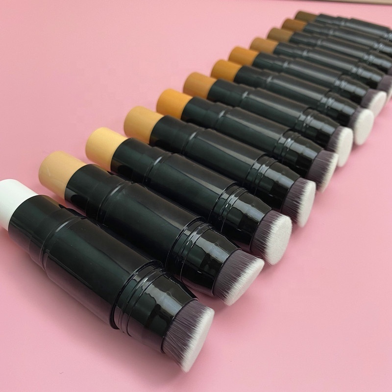 New Arrival 14-Color Concealer Stick Private Label Waterproof Long-lasting High Pigment Foundation Stick with Brush for Makeup