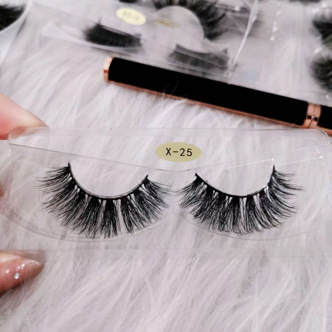 Customized Eyelash Vendor False Eye Lashes Makeup Natural Other Eyelashes With Eyeliner Pen Mink Eyelashes