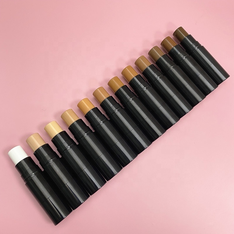 New Arrival 14-Color Concealer Stick Private Label Waterproof Long-lasting High Pigment Foundation Stick with Brush for Makeup