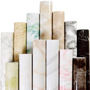 Marble Look PVC Film For Furniture Facades Contact Paper Adhesive Peel And Stick Wallpaper Rolls wallpaper/wall panels