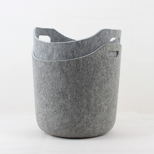 2023 New Arrivals Kitchen Items Laundry Basket Storage Baskets Box Foldable Storage Box With Handle Felt Collapsible Storage Box