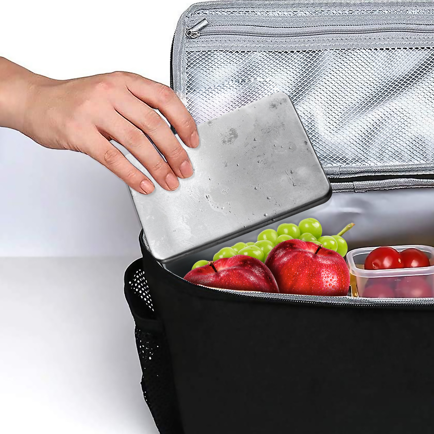 Long lasting Gel  Inside Camping Picnic Freezer Stainless Steel Lunch Chillers Cooling Ice Pack for Lunch Box Lunch Bags