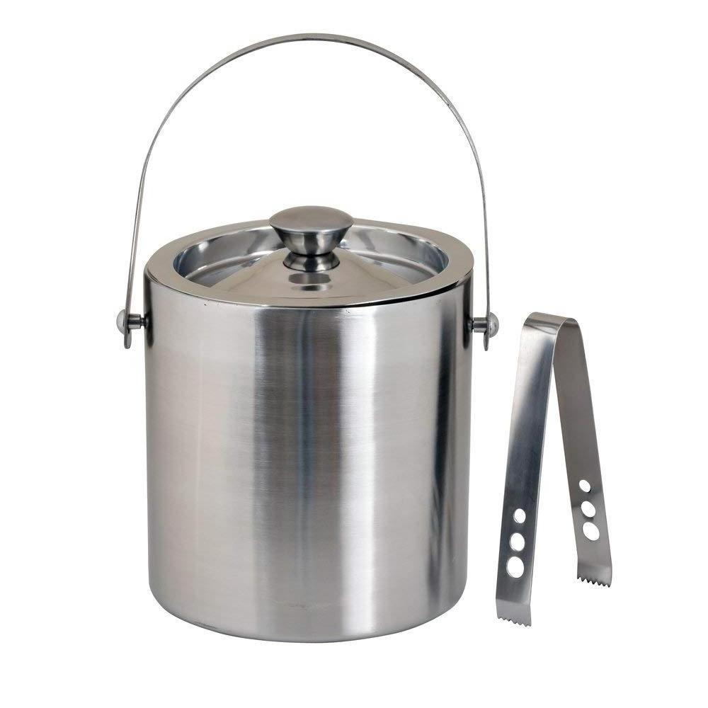 Double Wall Stainless Steel Insulated Ice Bucket With Lid