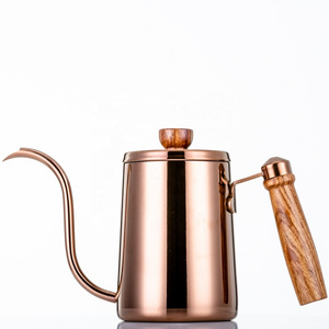 350ml COPPER COATING Stainless Steel Gooseneck Pour Over Coffee Kettle copper 420ml