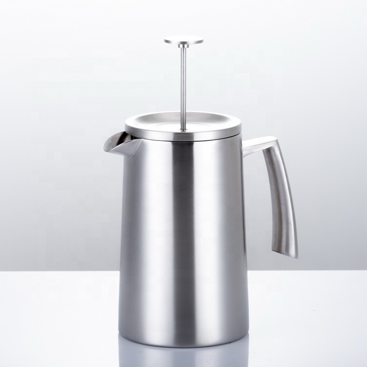 Most Popular Product Highly Polished Stainless Steel Cafetieres Coffee Plunger 42oz Coffee Press