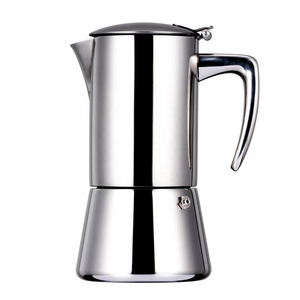 High Quality 304 Stainless Steel Electrical Moka Pot 4 to 6 Cups Espresso Coffee Maker Mocha Percolator