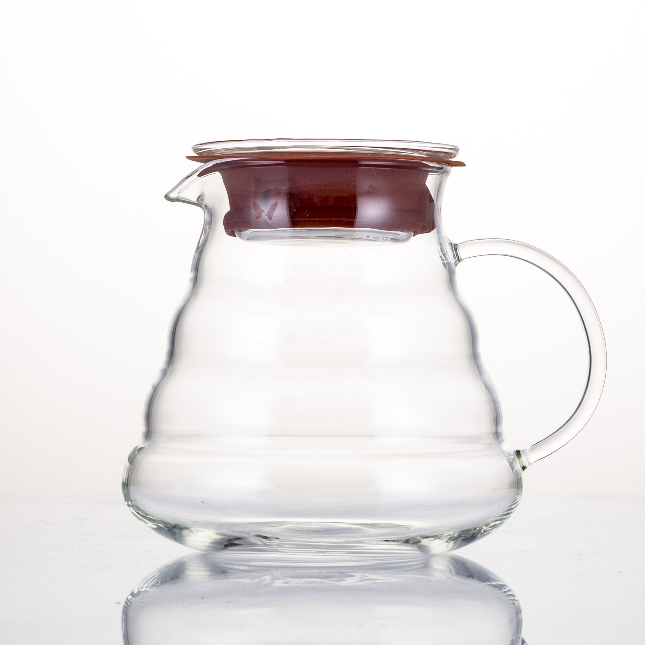 Wholesale custom borosilicate glass pour over coffee maker portable drip pot kettle server