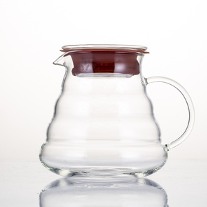 Wholesale custom borosilicate glass pour over coffee maker portable drip pot kettle server