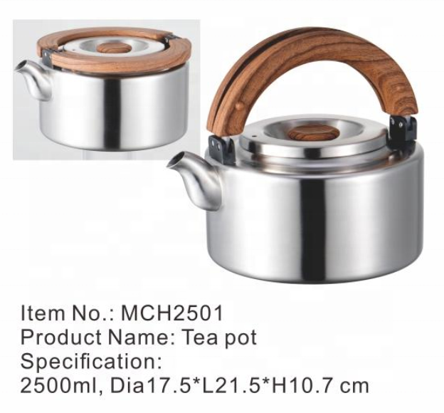 Manufacturer Direct Selling OEM Teapots Wholesale Tea Pot Japanese Design Stainless Steel New Design Tea Kettle