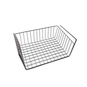 Household Kitchen Pantry Storage Under Shelf Wire Metal Basket