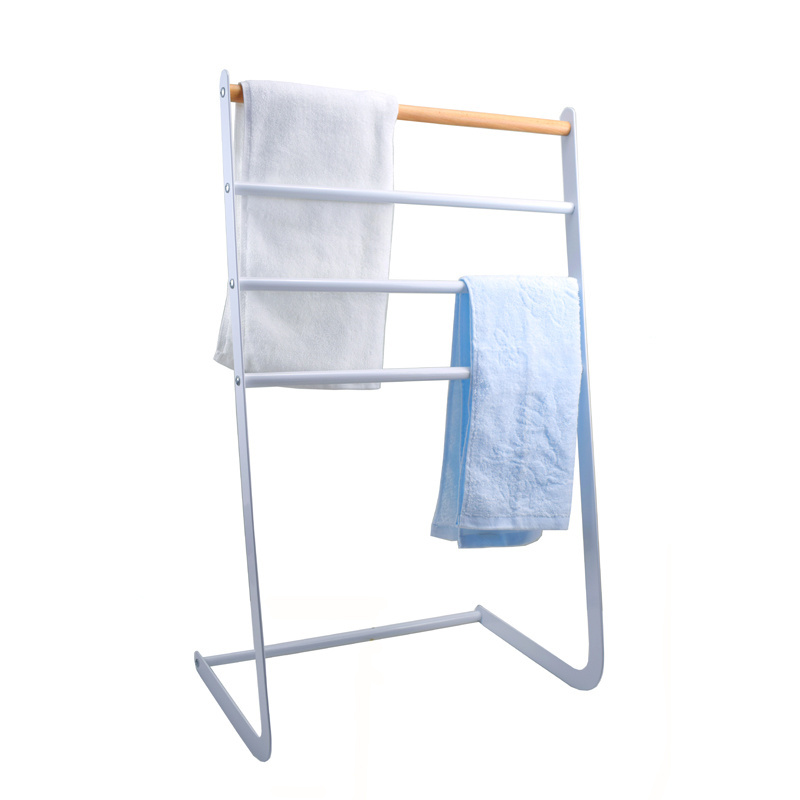 Standing Metal Towel Rack For Hotel Bathroom Storage Towel Rack