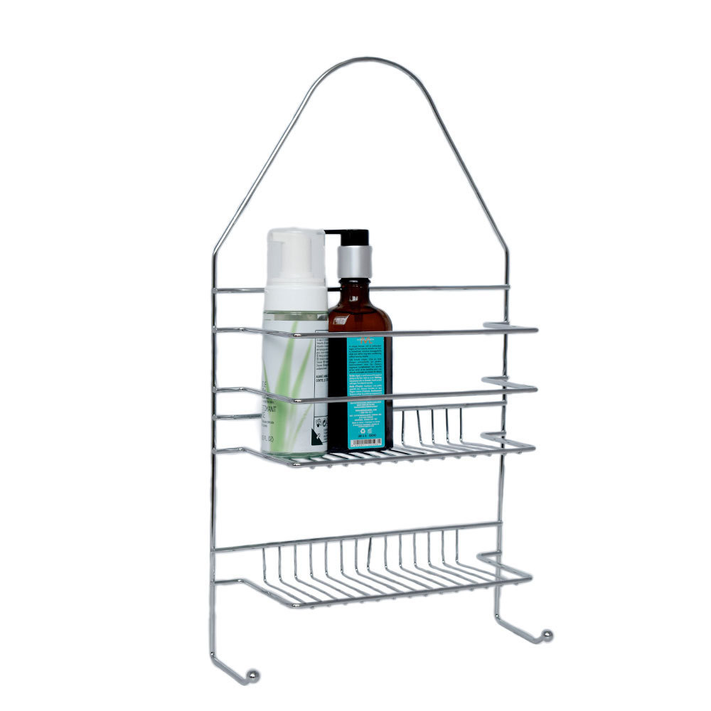 Wholesale Metal Iron Modern 2 Tier Bath Corner Hanging Shower Caddy