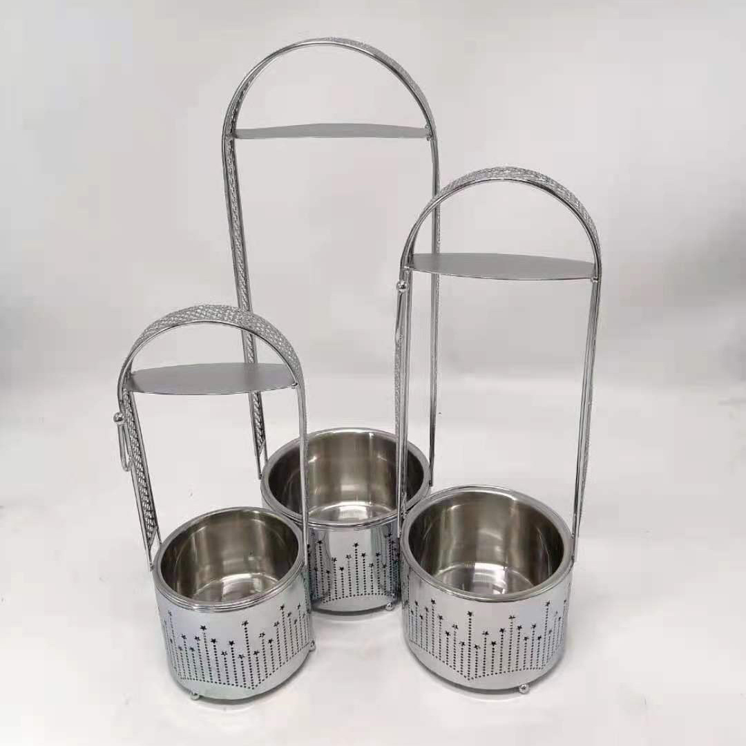 Large Medium Small Hookah Charcoal Basket Coal Holder With Tray Bowl Hookah Charcoal Carrier Classic Style