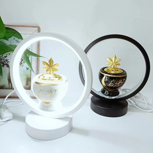 Luxury Bakhoor Burner Factory gold metal incense burner white and black burner incense arabic Dubai wholesale