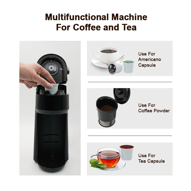 Hot Sale Mini Automatic 3 In 1 Brewing Coffee Machine Capsule Coffee Maker For Home