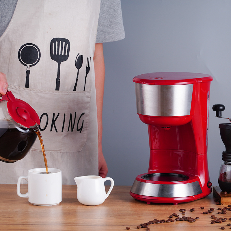 Modern Style Multi-Functional Drip Mini Coffee Maker One Cup Coffee Machine With Water Level Indicator