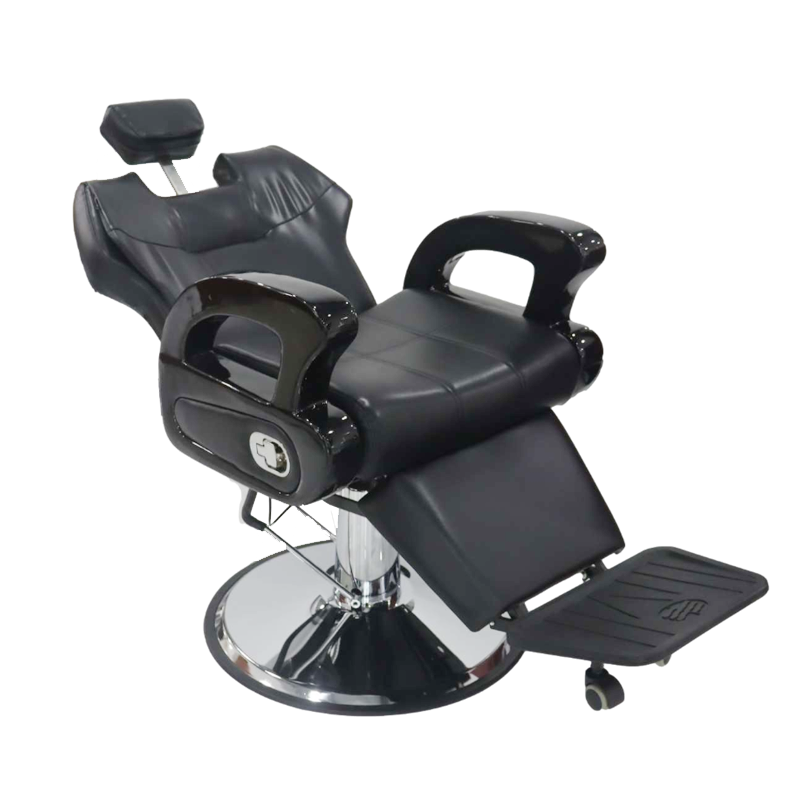 Modern Advanced Hot Popular Luxury Hydraulic Comfortable Black Second Hand Barber Chair Luxury Barber Chair For Sale Home